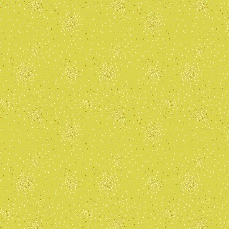 cotton+steel basics | clusters | honeydew metallic - floydthefox