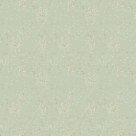 cotton+steel basics | clusters | icy mint metallic - floydthefox