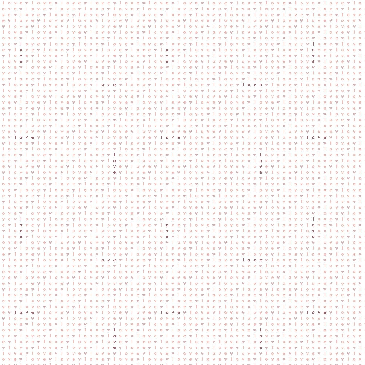 cotton+steel basics | wordplay | love | rose quartz - floydthefox