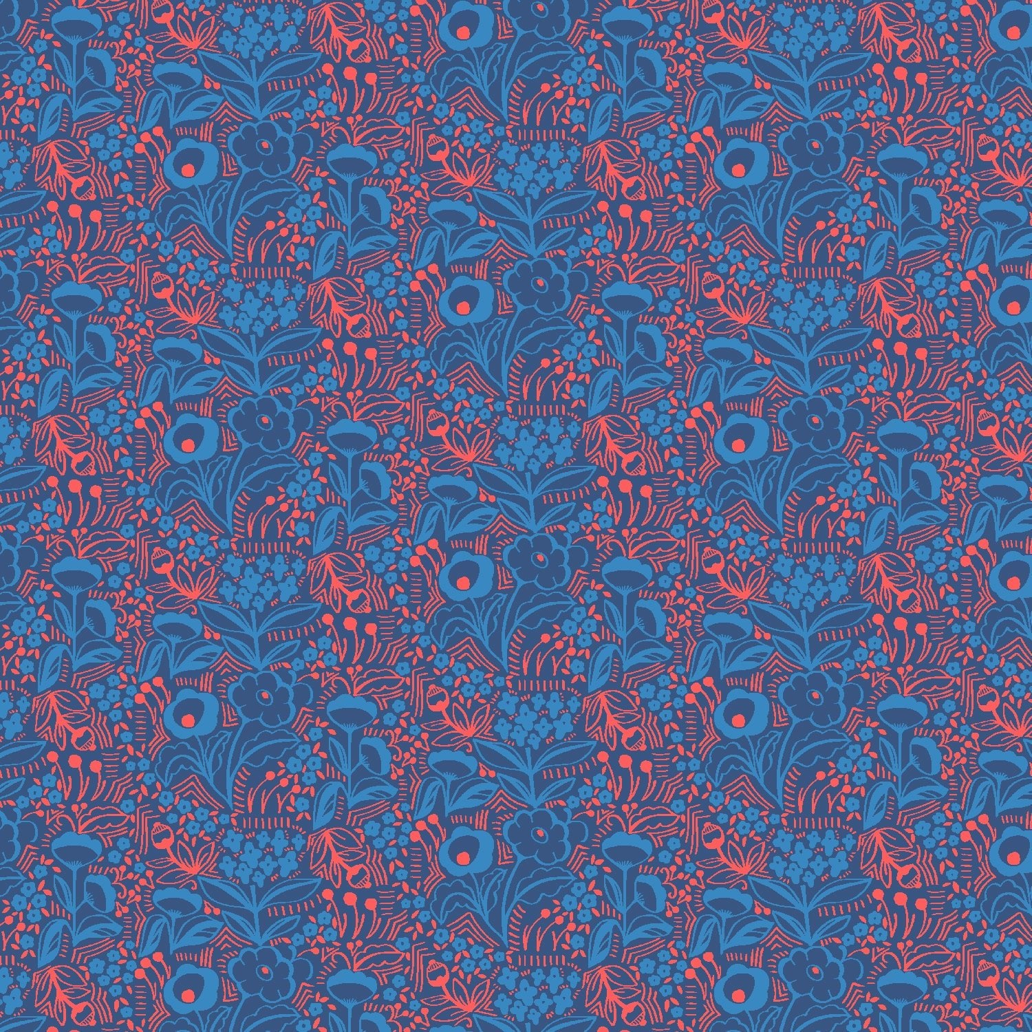 cotton+steel | dream ensemble | tea garden kiss - out of the blue - floydthefox