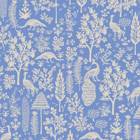 cotton+steel | rifle paper co | camont menagerie silhouette blue - floydthefox
