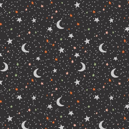 cotton+steel | rifle paper co | halloween | october night black metallic - floydthefox