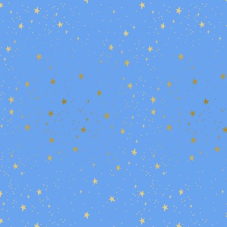 cotton+steel | rifle paper co | primavera | stars periwinkle metallic - floydthefox