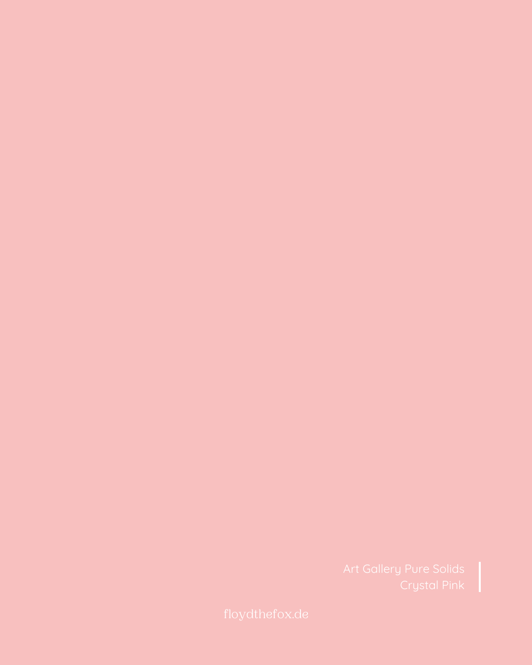 crystal pink | art gallery PURE solids - floydthefox