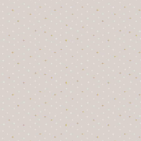 cotton+steel basics | be positive | cumulous cloud metallic - floydthefox