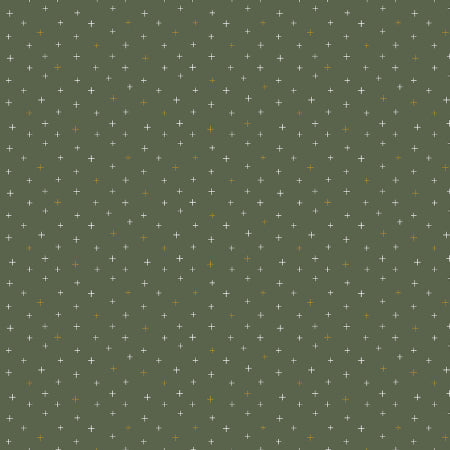 cotton+steel basics | be positive | enchanted forest metallic - floydthefox