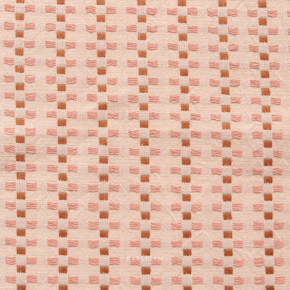 fableism | canyon springs | basket weave in soft pink - floydthefox