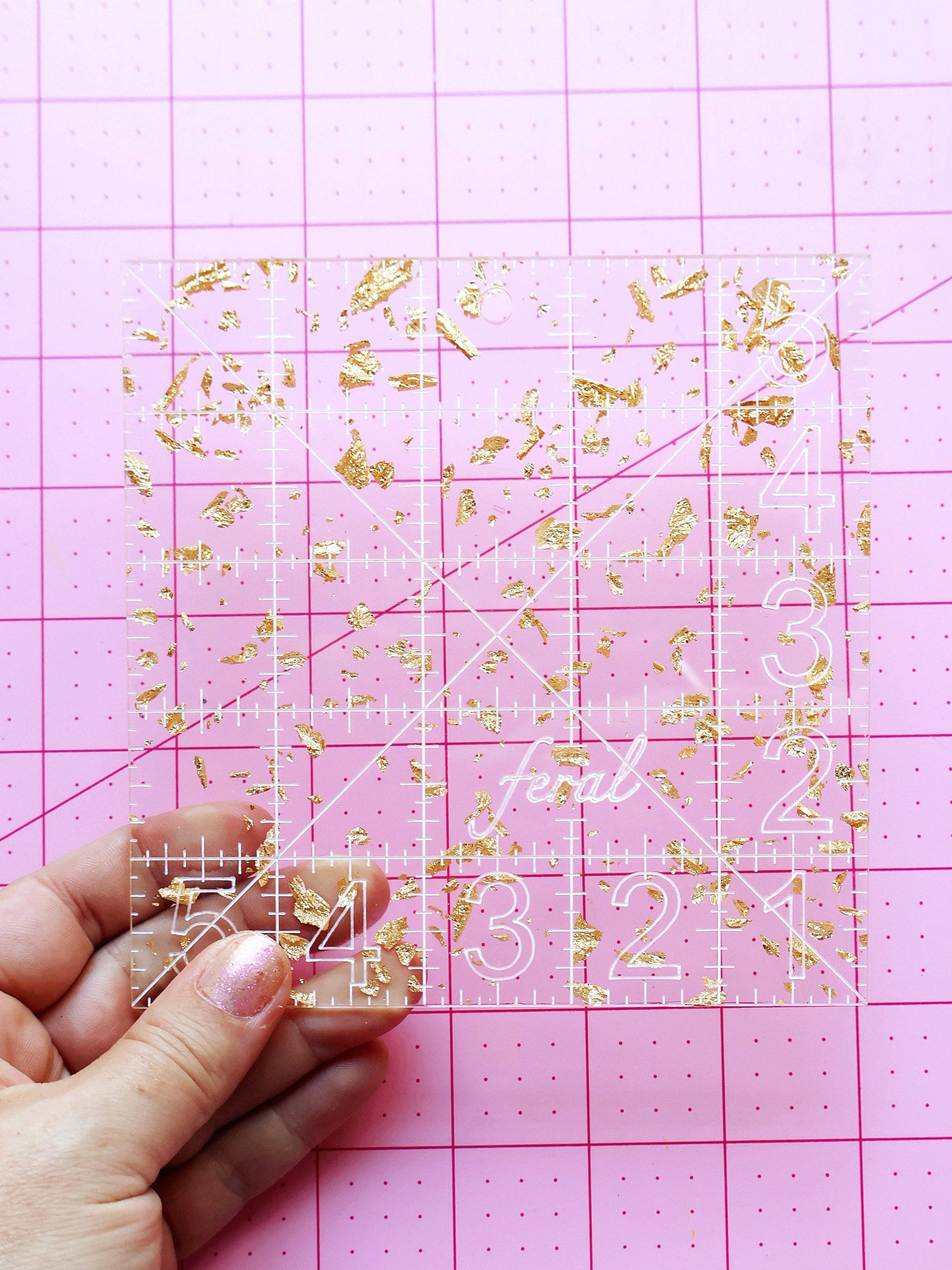 quiltlineal | feral notions | charm square ruler