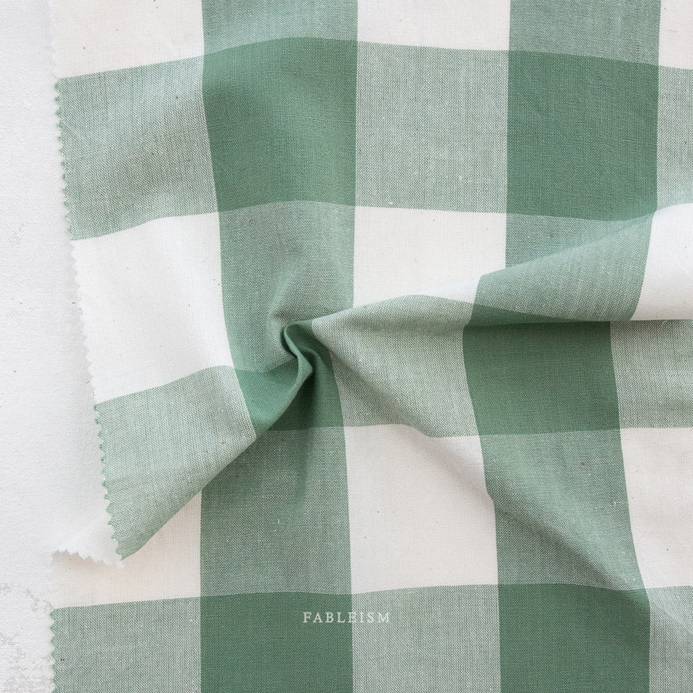 fableism | camp gingham | eucalyptus large - floydthefox