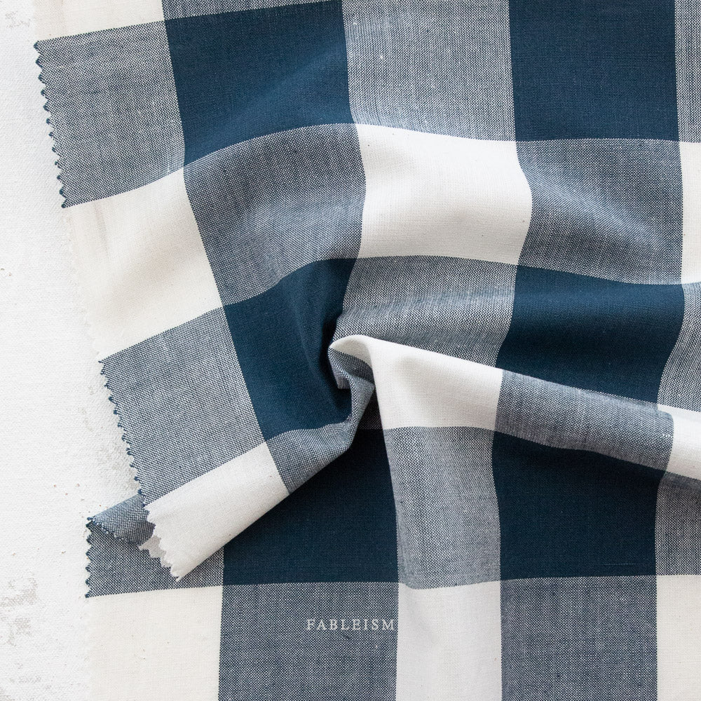 fableism | camp gingham | midnight large - floydthefox