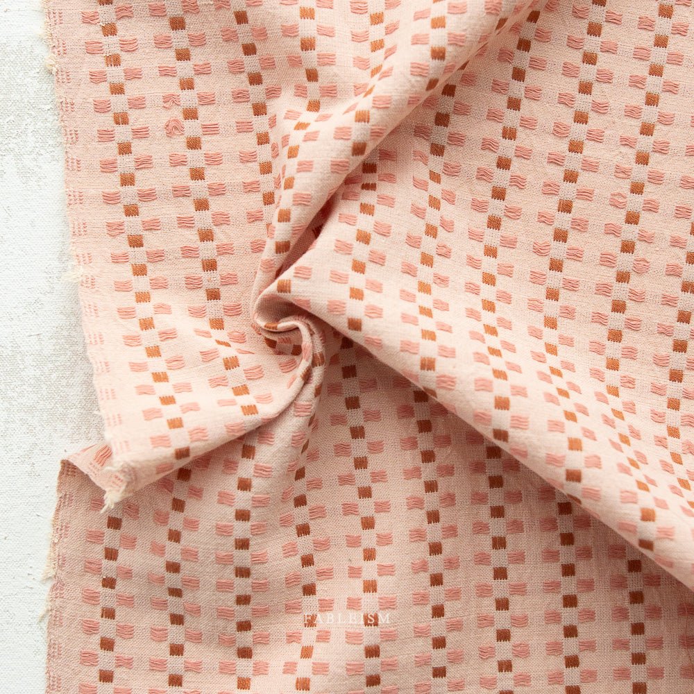 fableism | canyon springs | basket weave in soft pink - floydthefox