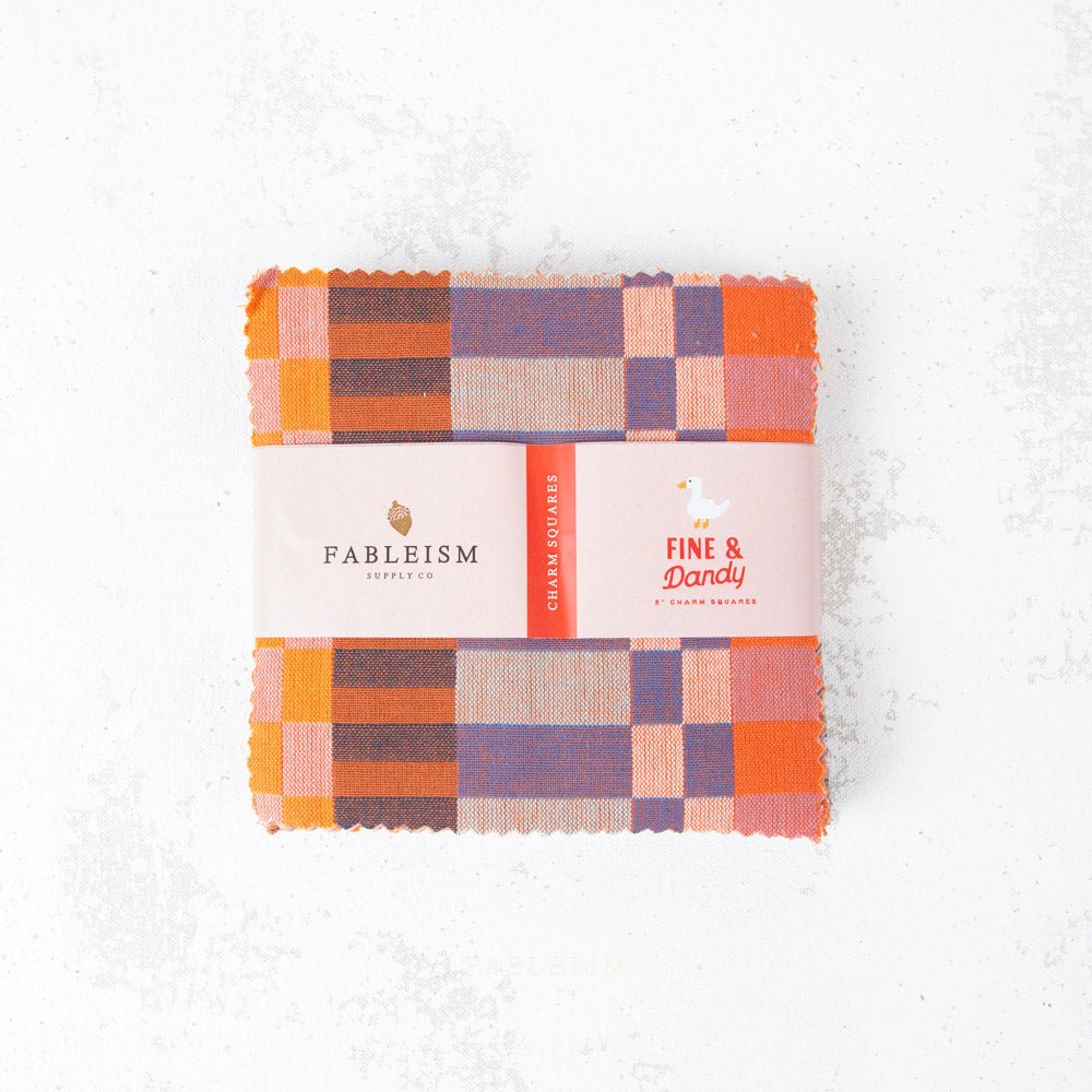 fableism supply co. | patchworkstoff | fine & dandy | 5" charm pack - floydthefox