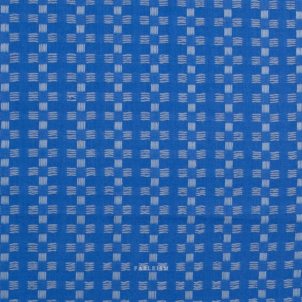 fableism supply co. | patchworkstoff | fine & dandy | basket weave in bright blue - floydthefox