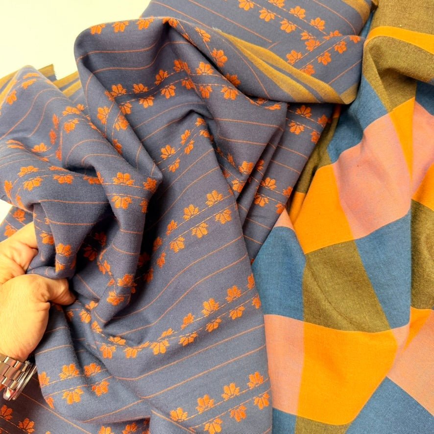 fableism supply co. | patchworkstoff | fine & dandy | happy checkers in suit - floydthefox