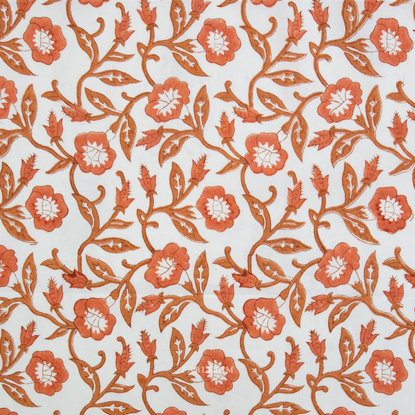 fableism supply co | tissu patchwork | indian block prints cottage | trumpet vines sienna