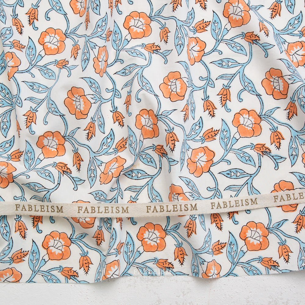 fableism supply co | patchworkstoff | indian block prints cottage | trumpet vines winter - floydthefox