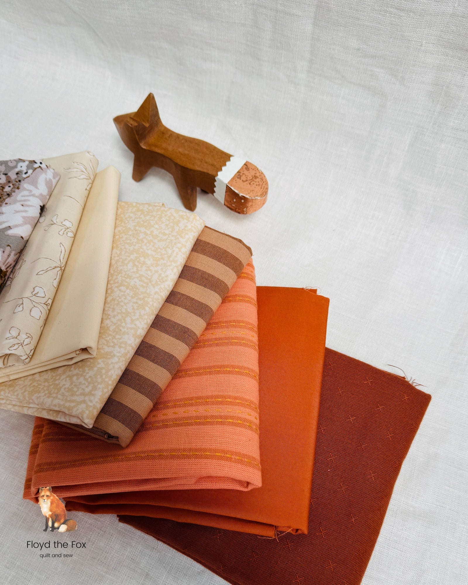 fat quarter bundle | pumpkin spice | 12 - floydthefox