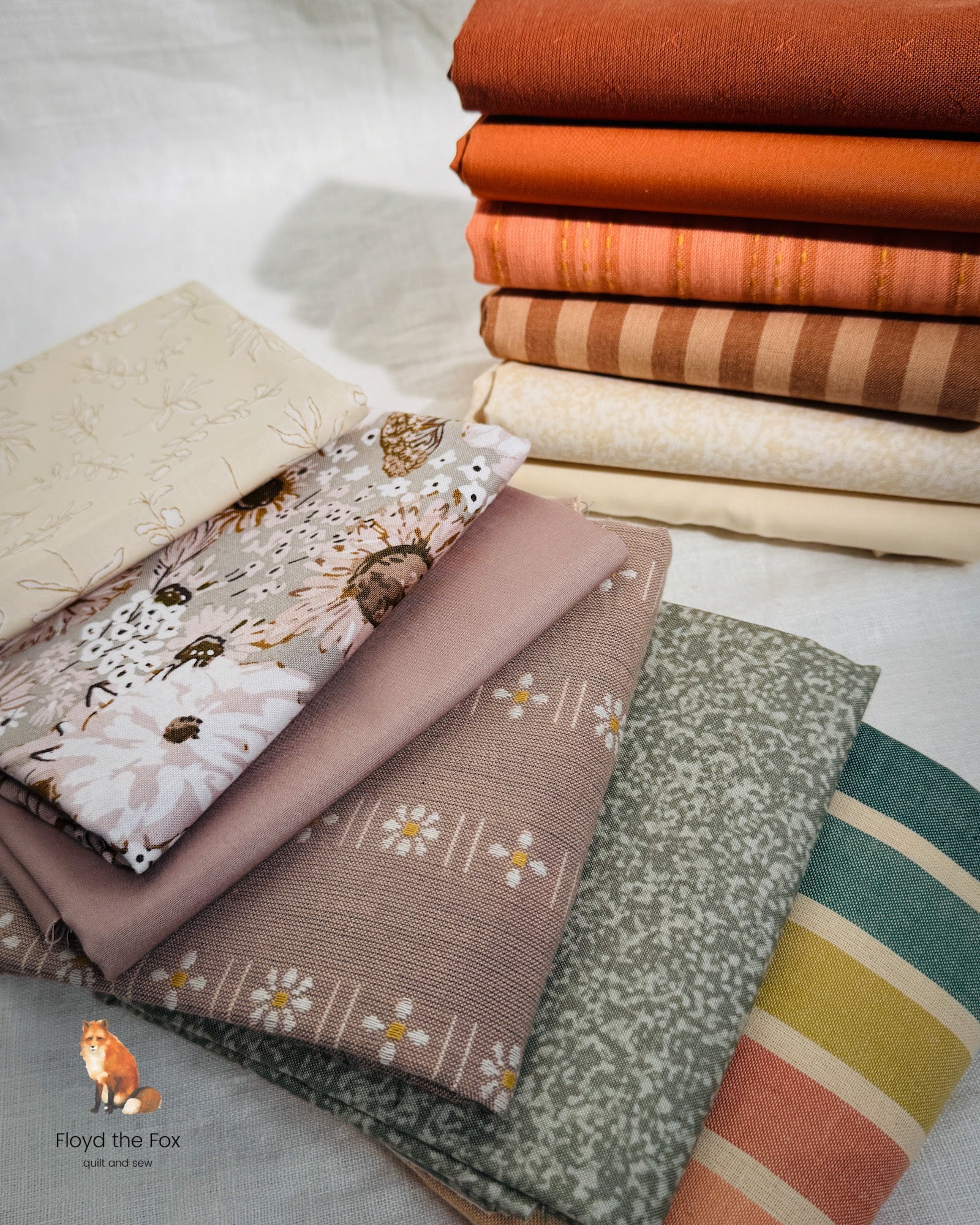 fat quarter bundle | pumpkin spice | 12 - floydthefox