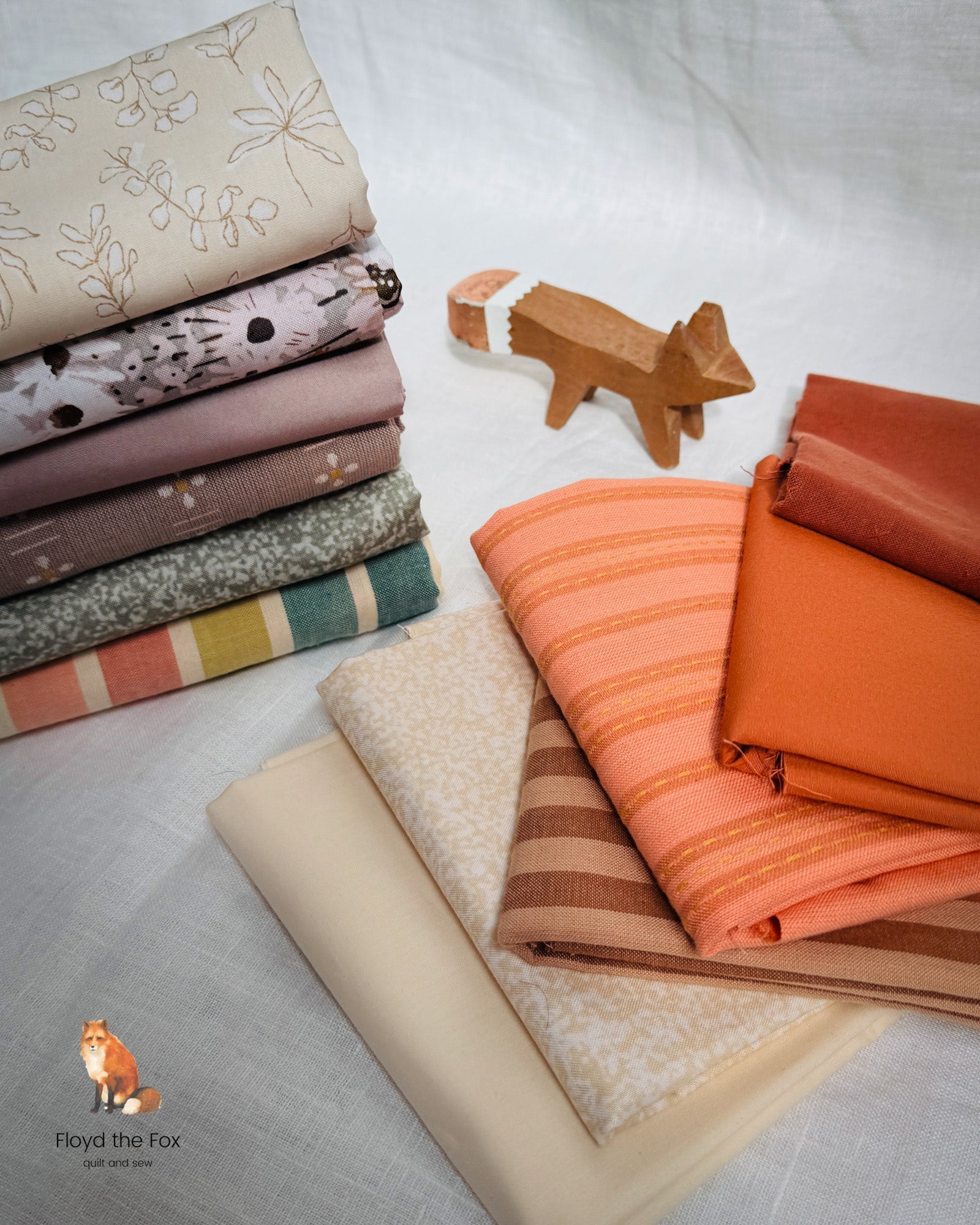fat quarter bundle | pumpkin spice | 12 - floydthefox