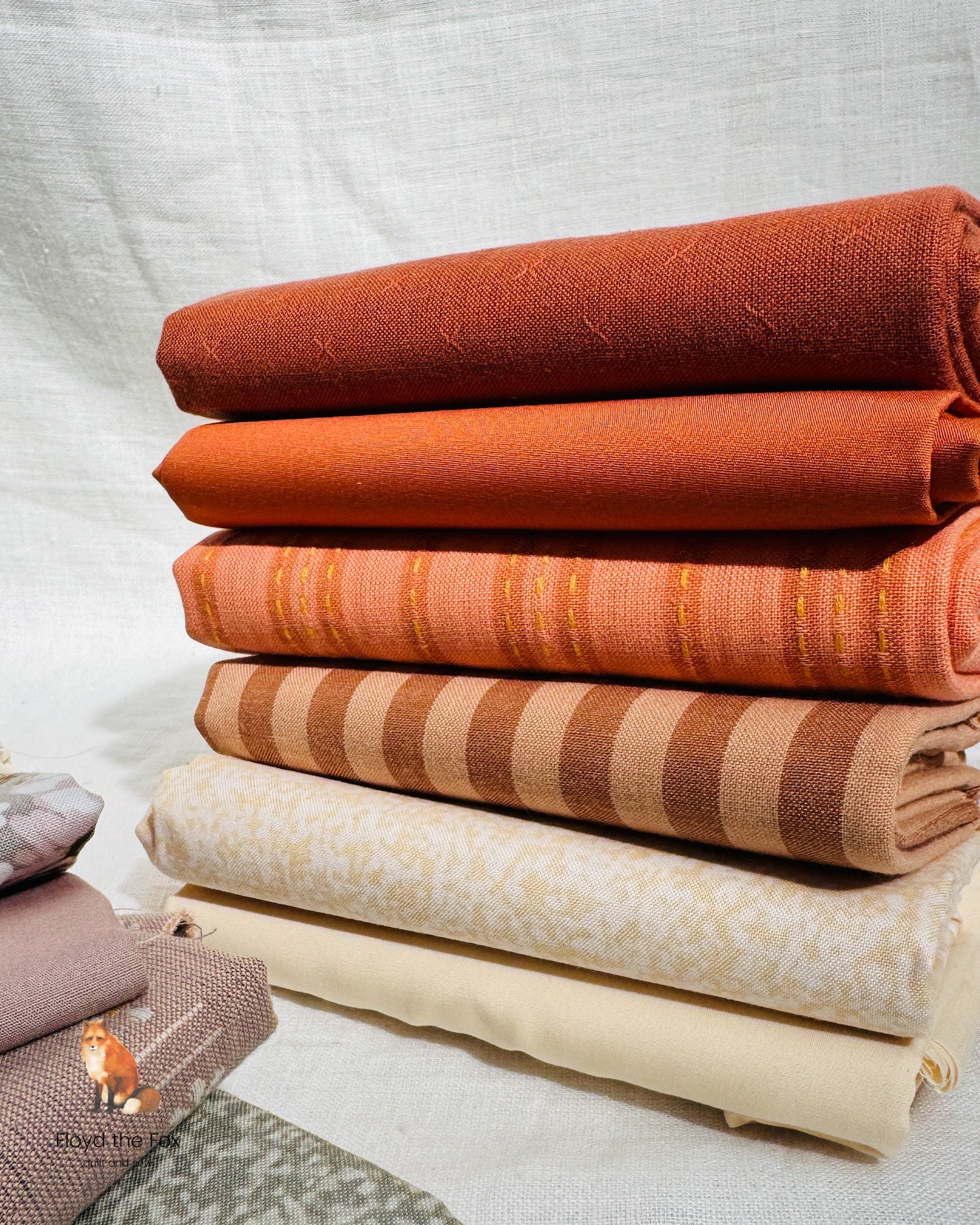 fat quarter bundle | pumpkin spice | 12 - floydthefox