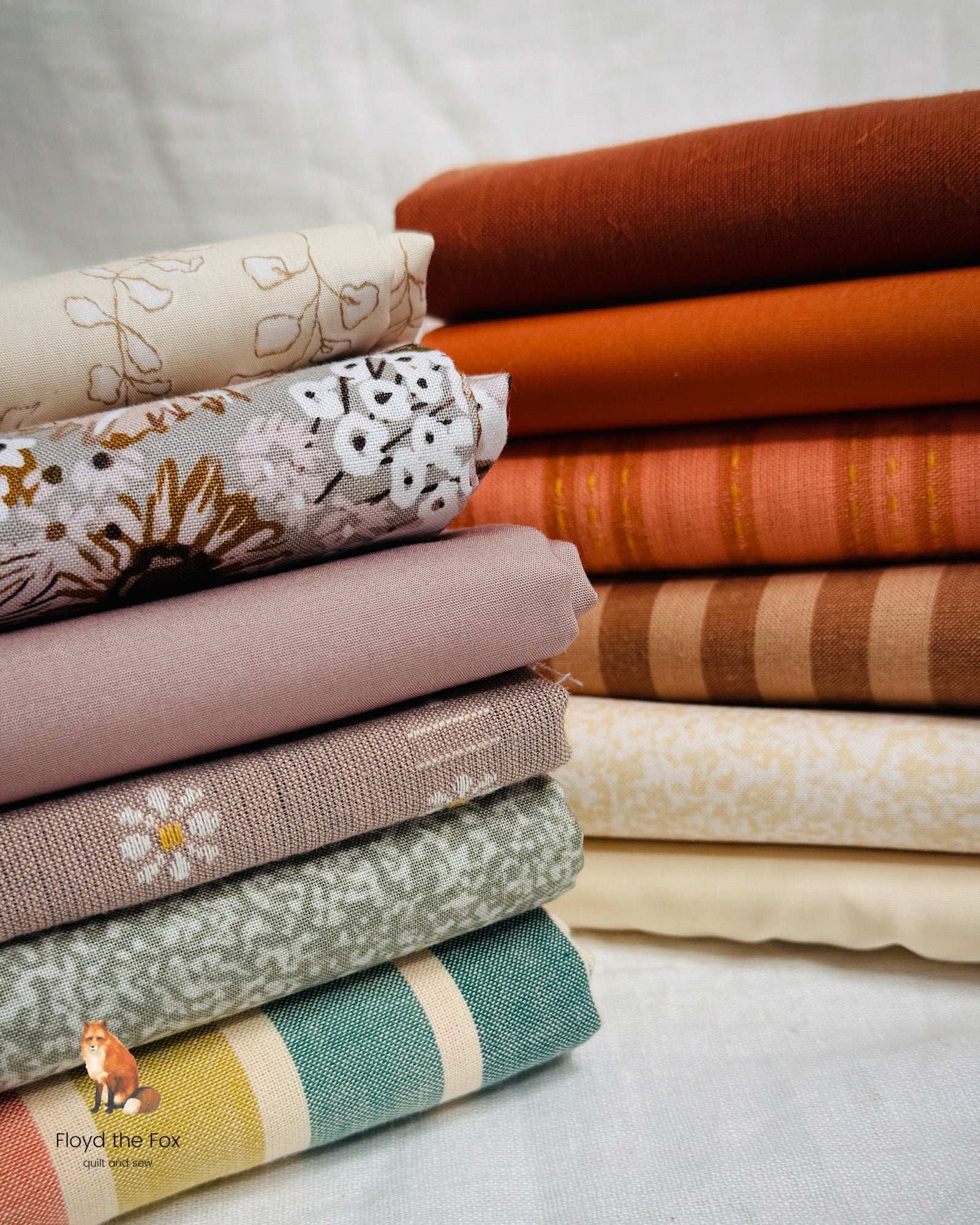 fat quarter bundle | pumpkin spice | 12 - floydthefox