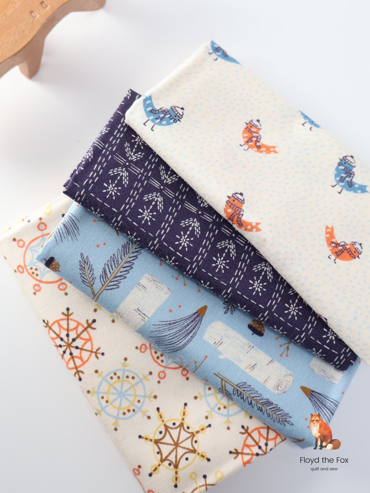 fat quarter bundle | snow friends - floydthefox