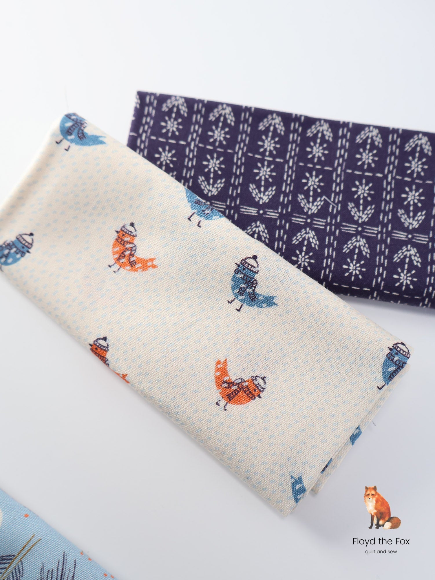 fat quarter bundle | snow friends - floydthefox