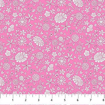 figo fabrics | floral romance | marigold pink - floydthefox