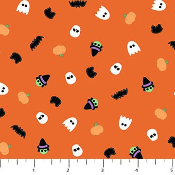 figo fabrics | mr. bones sews | orange sprinkles - floydthefox