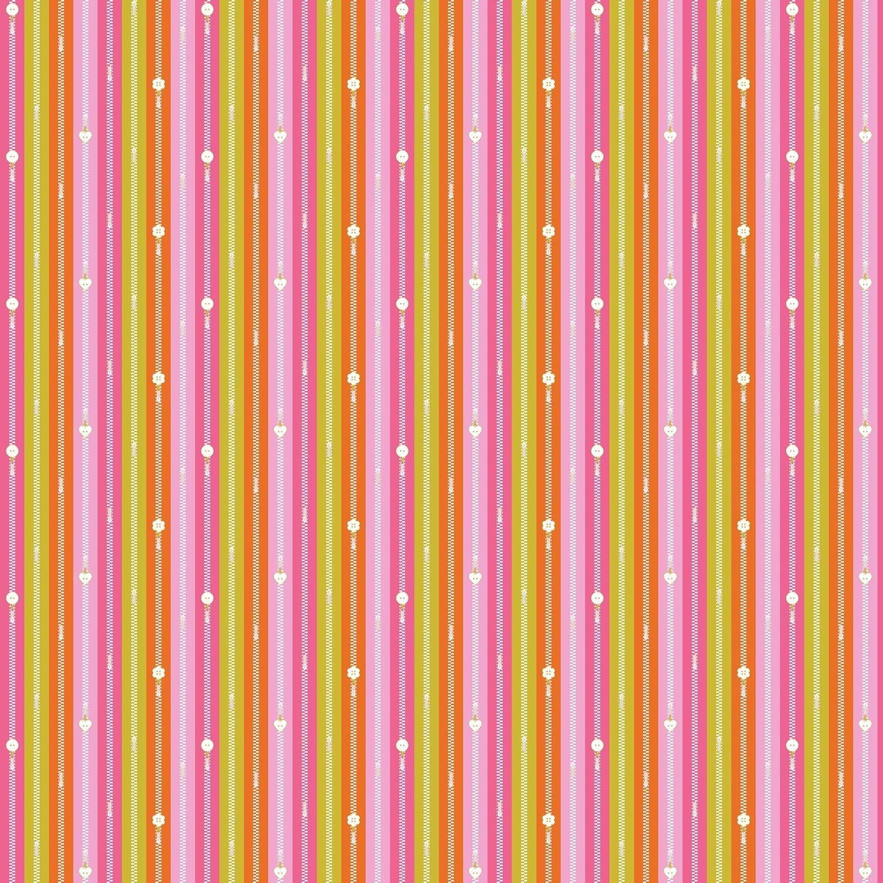 figo fabrics | patchworkstoff | bits and bobs | zippers orange - floydthefox