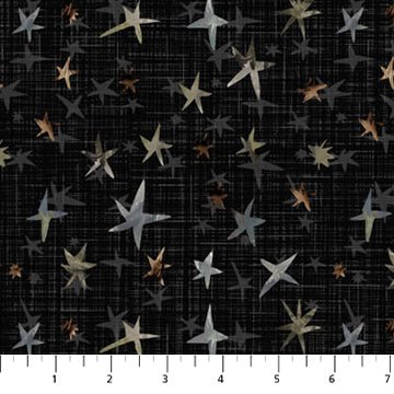 figo fabrics | winter dreams | stars black - floydthefox