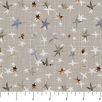figo fabrics | winter dreams | stars taupe - floydthefox