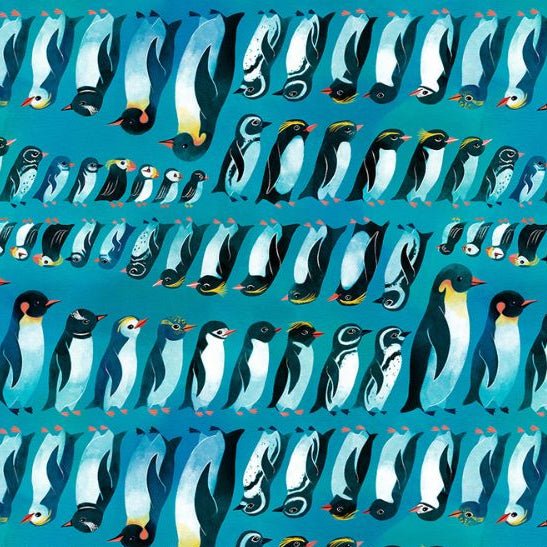 free spirit | polar seas | penguins and puffins aqua - floydthefox