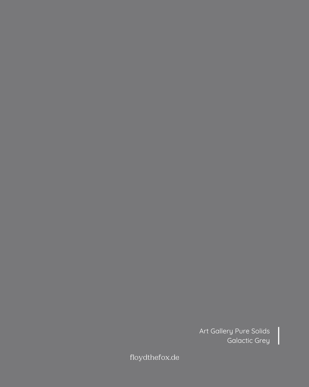 galactic grey | art gallery PURE solids - floydthefox