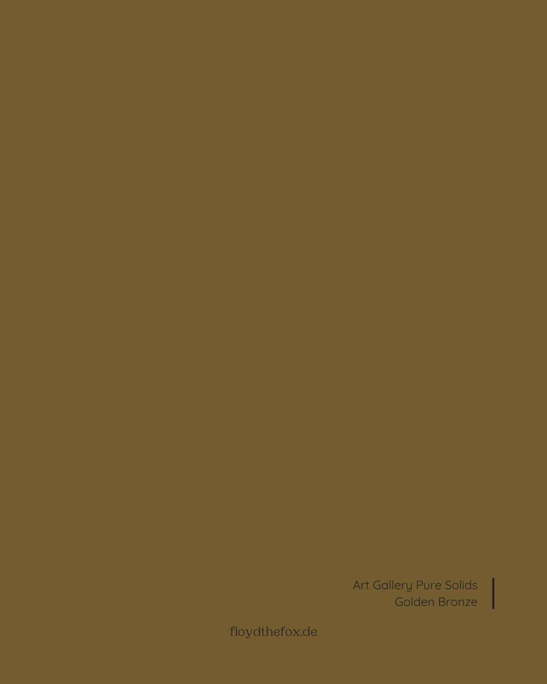 golden bronze | art gallery PURE solids - floydthefox