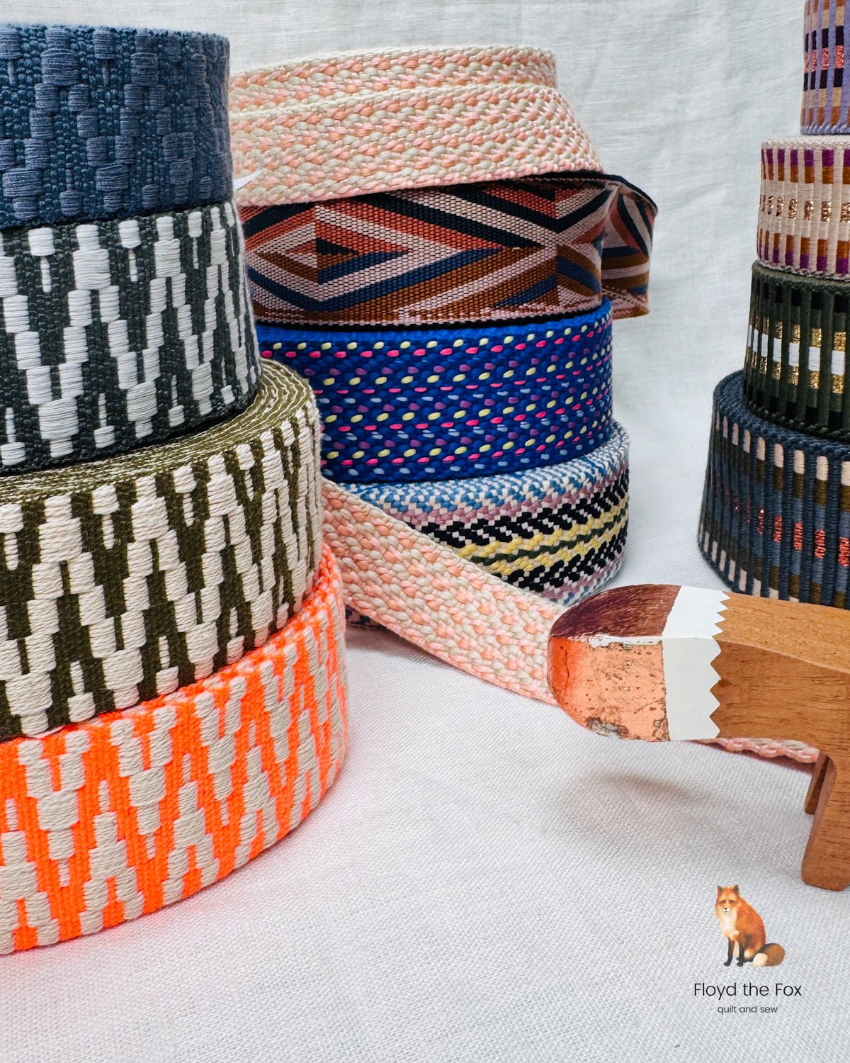 gurtband | 40mm | konfettikomet electric blue - floydthefox