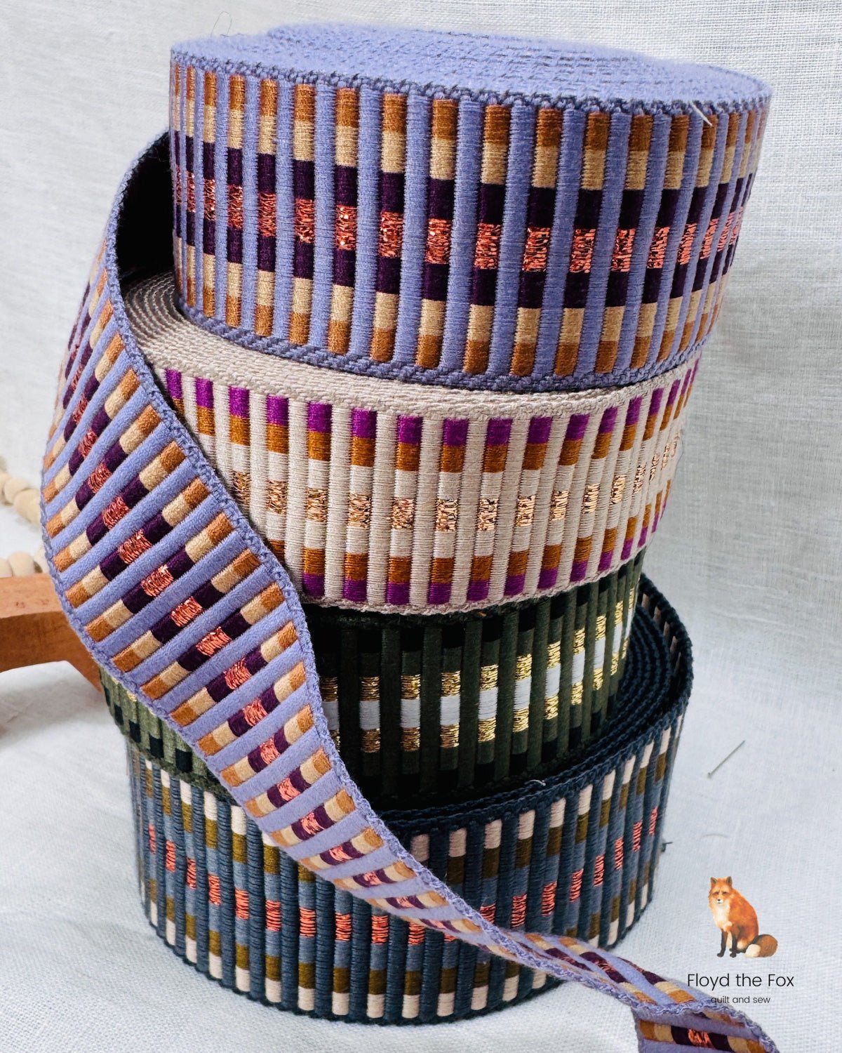 gurtband | 40mm | railroad tracks lavendellux - floydthefox