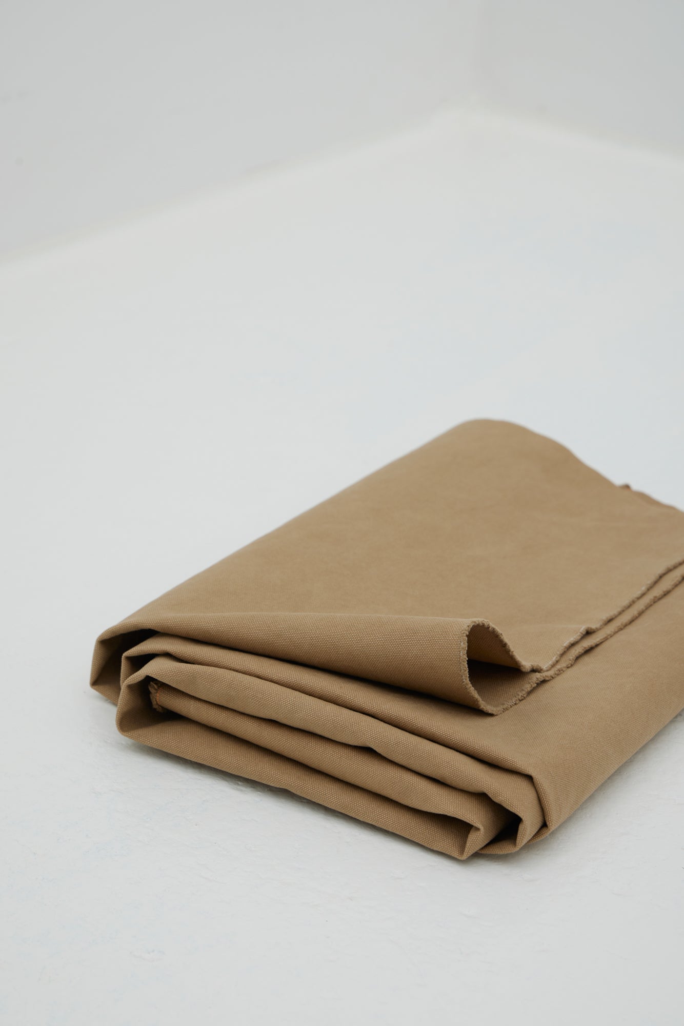 attention au créateur | toile lavée épaisse | marron kaki