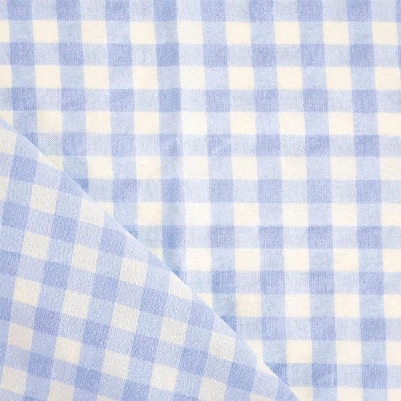 katia | baumwollstoff | vichy gingham | blue&yellow - floydthefox