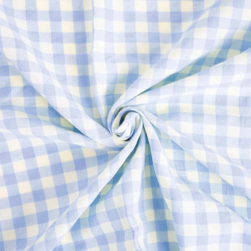katia | baumwollstoff | vichy gingham | blue&yellow
