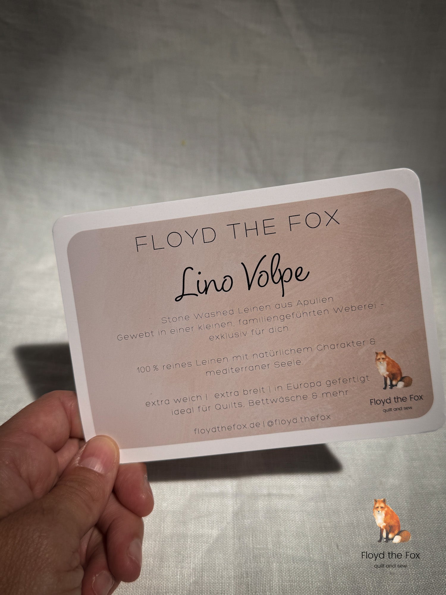lino volpe | stone - washed leinen aus apulien | extra - breit | bianco - floydthefox