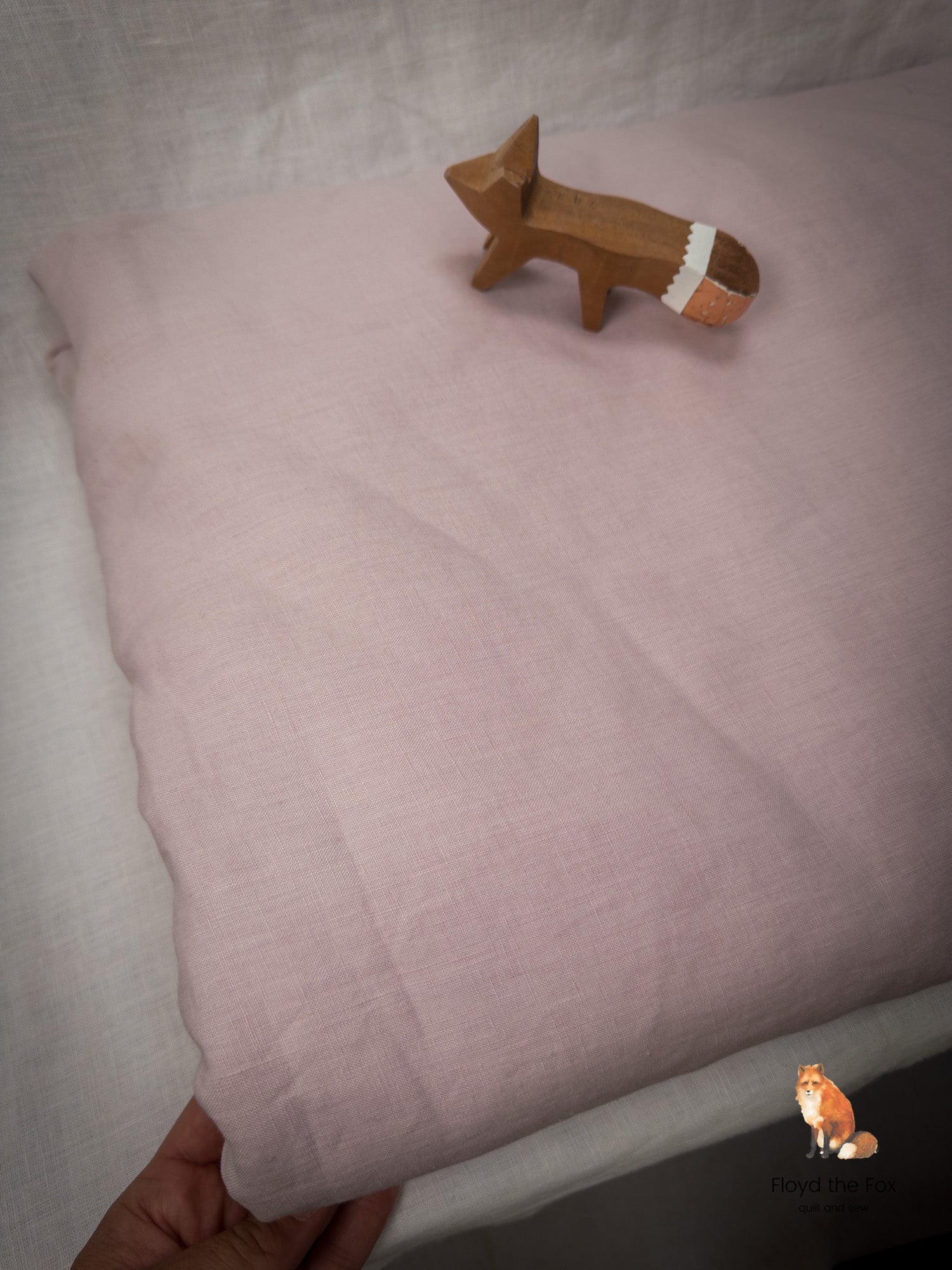 lino volpe | stone - washed leinen aus apulien | extra - breit | cipria - floydthefox