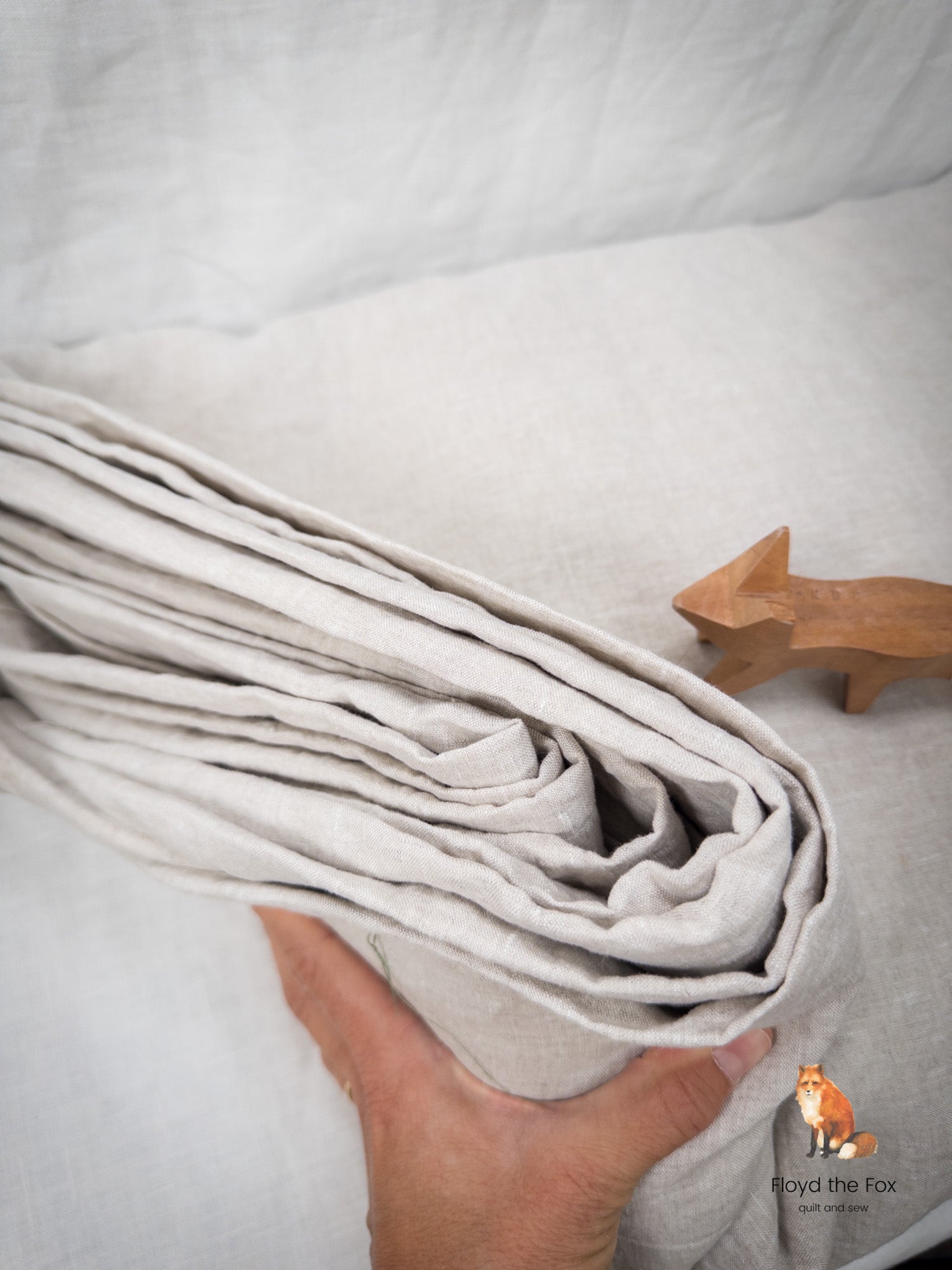 lino volpe | stone - washed leinen aus apulien | extra - breit | corda - floydthefox