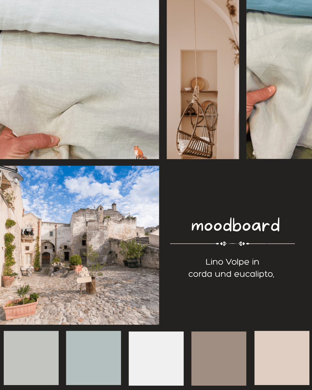 lino volpe | stone - washed leinen aus apulien | extra - breit | corda - floydthefox
