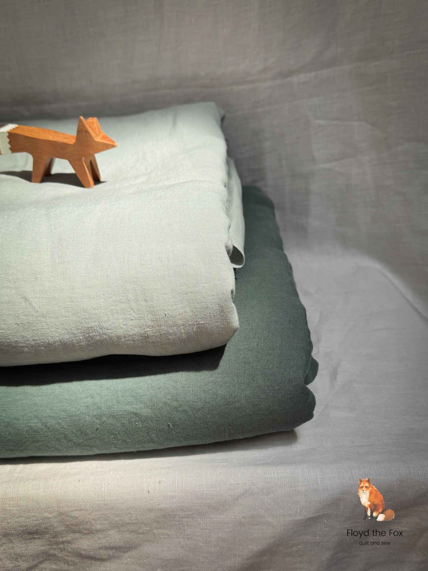 lino volpe | stone - washed leinen aus apulien | extra - breit | pino mugo - floydthefox