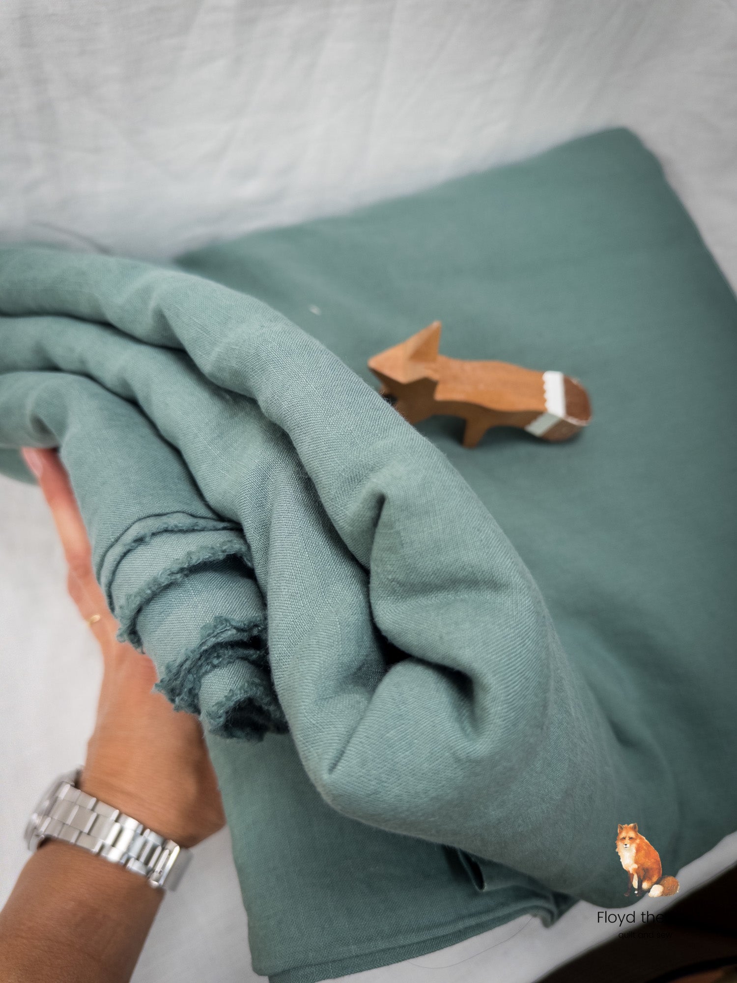 lino volpe | stone - washed leinen aus apulien | extra - breit | pino mugo - floydthefox