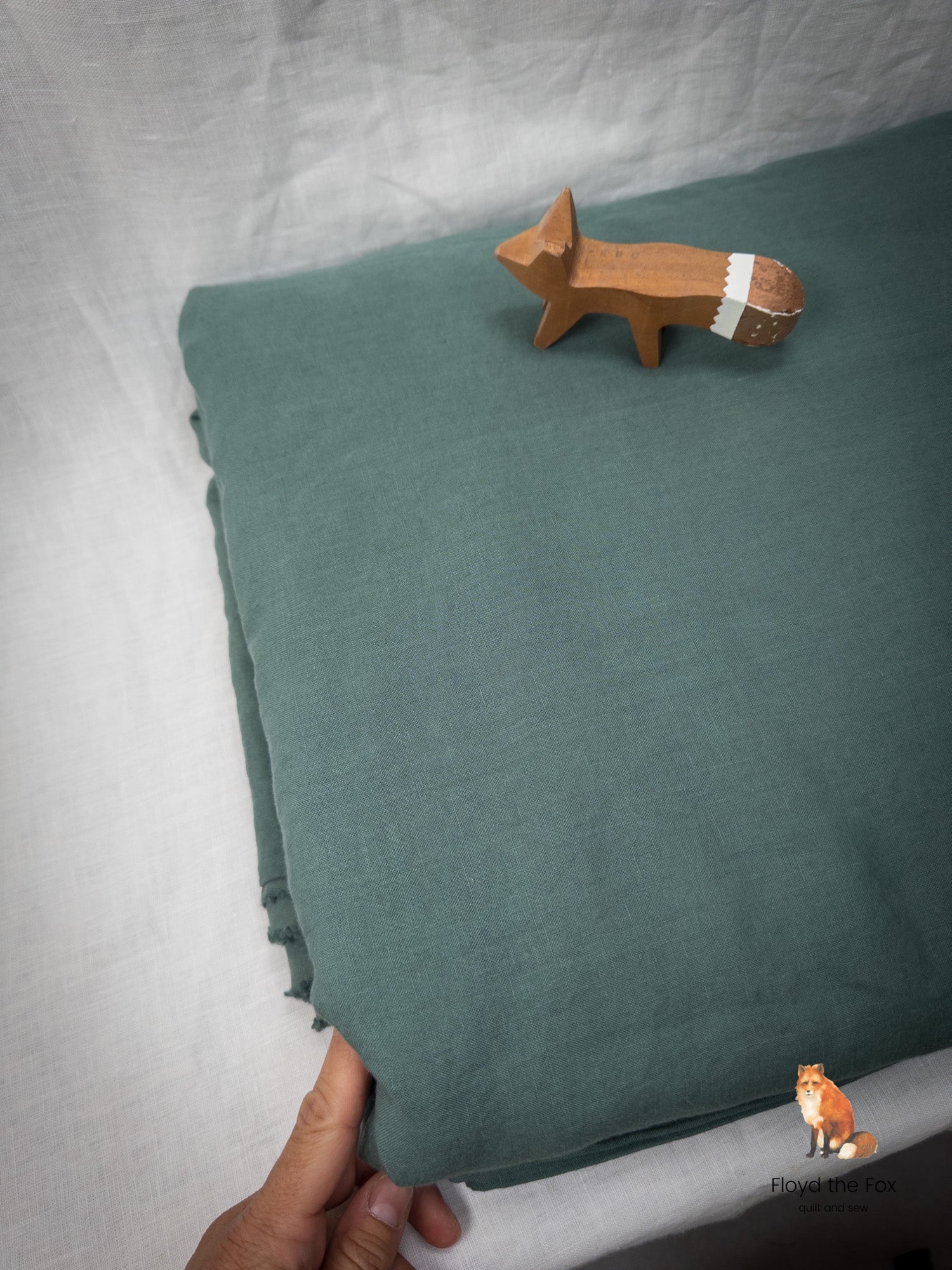 lino volpe | stone - washed leinen aus apulien | extra - breit | pino mugo - floydthefox