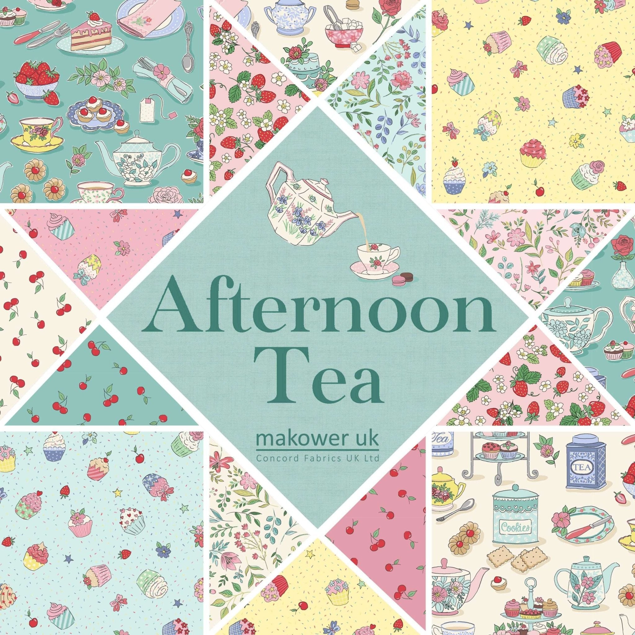 makower uk | afternoon tea | cherry crush teal - floydthefox