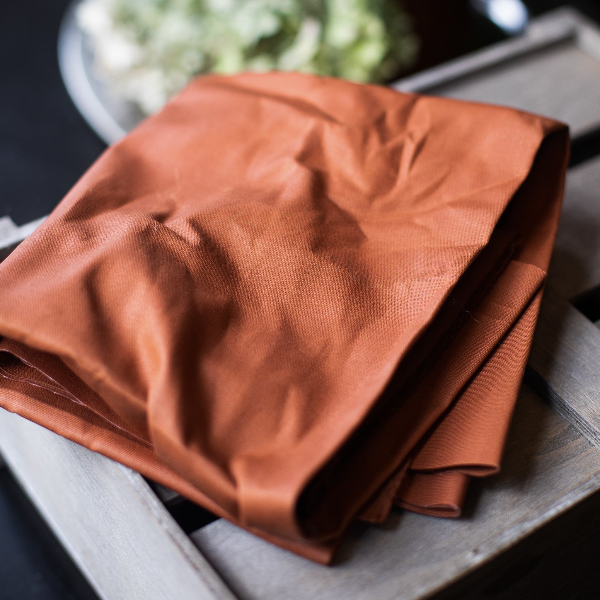 mind the maker | dry waxed organic cotton | rust - floydthefox