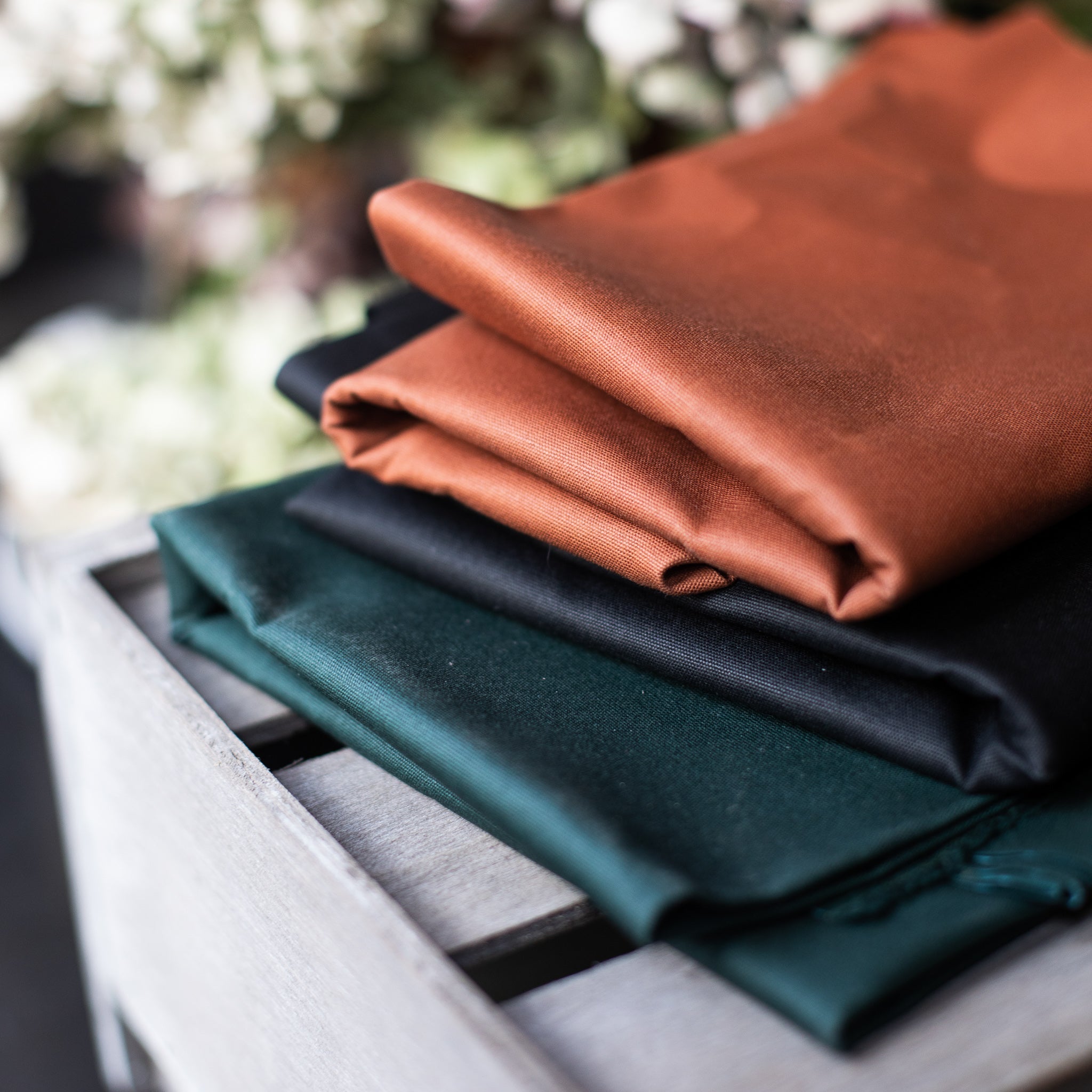 mind the maker | dry waxed organic cotton | rust - floydthefox